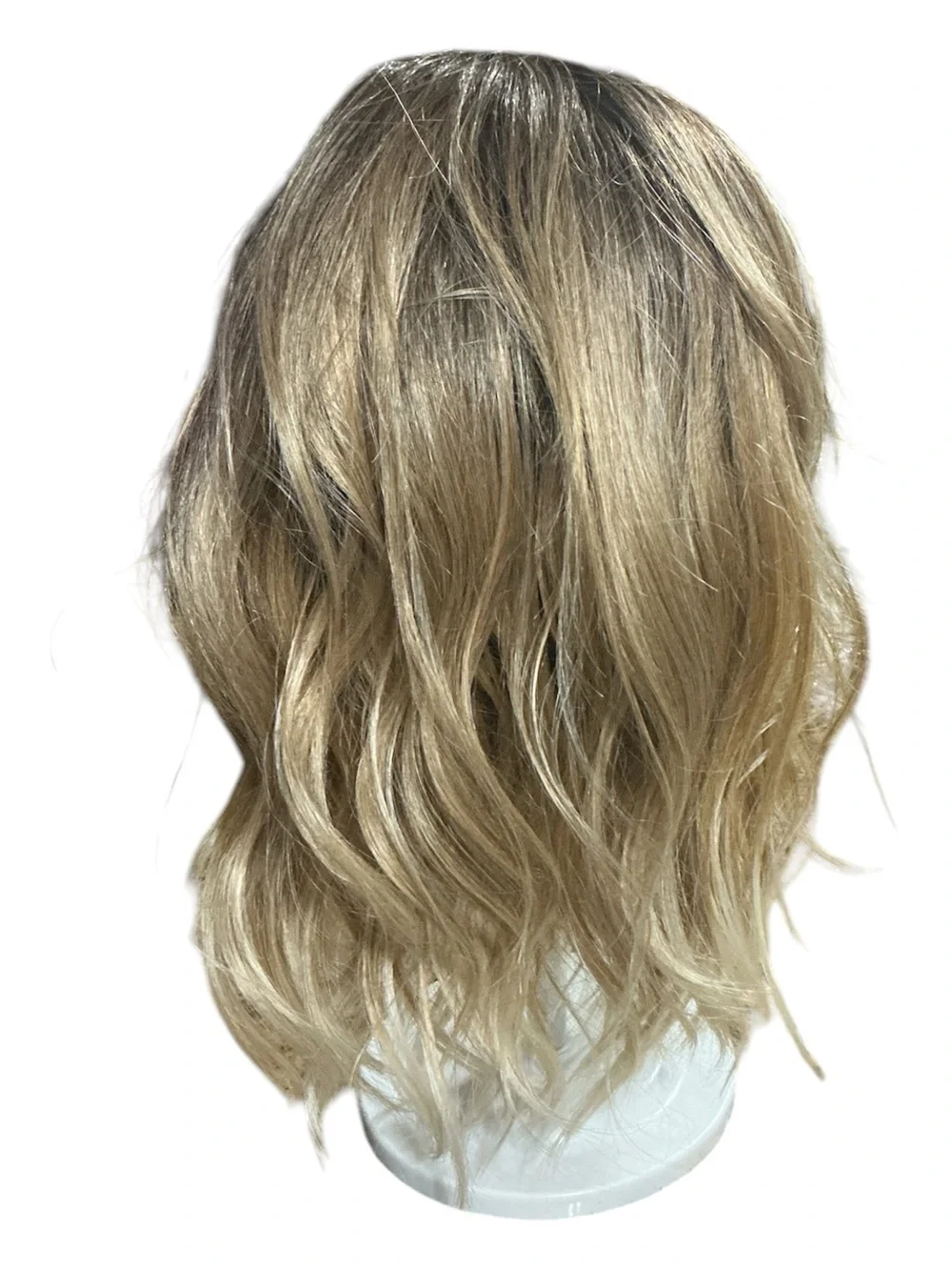 Rene of Paris Women’s Ombré Wavy Synthetic Wig in Brown to Blonde